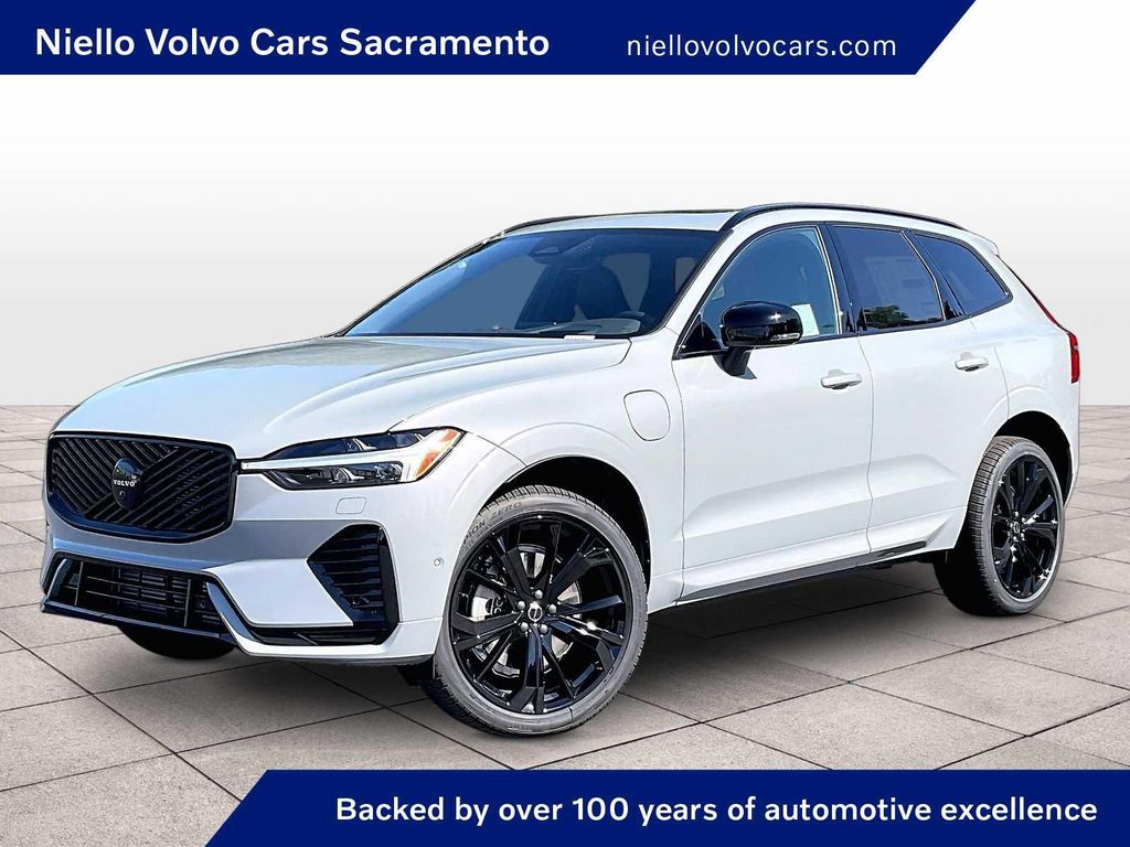 New 2026 Volvo XC60 Plug-In Hybrid Black Edition Ultra, T8 AWD Electric/Gasoline, Dark