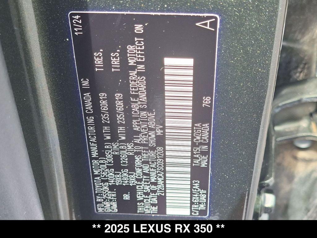 2025 Lexus RX 350 BASE 缩略图 27