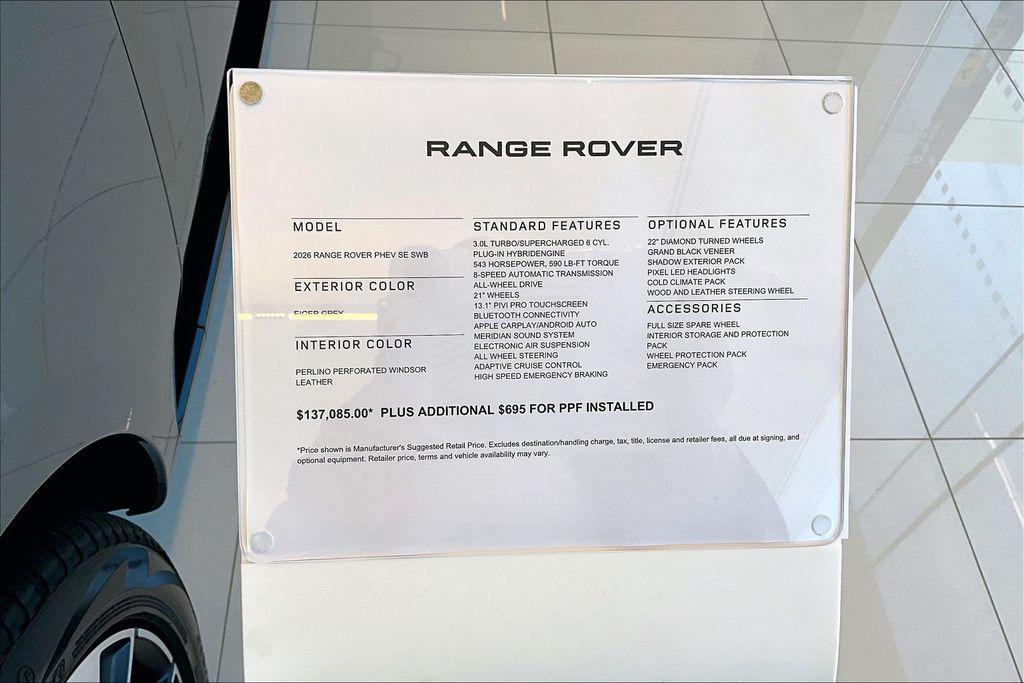 صورة مصغرة 11 لـ 2026 LAND Rover RANGE ROVER P550E SE