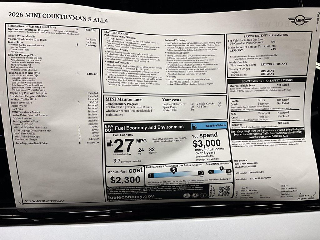 2026 MINI COUNTRYMAN COOPER S ALL4 缩略图 33