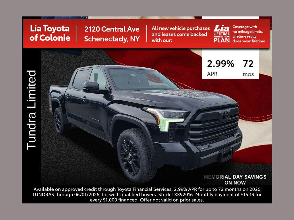 New 2026 Toyota Tundra Limited