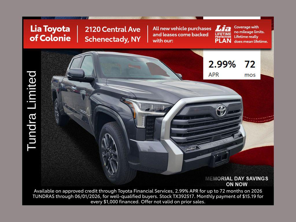New 2026 Toyota Tundra Limited