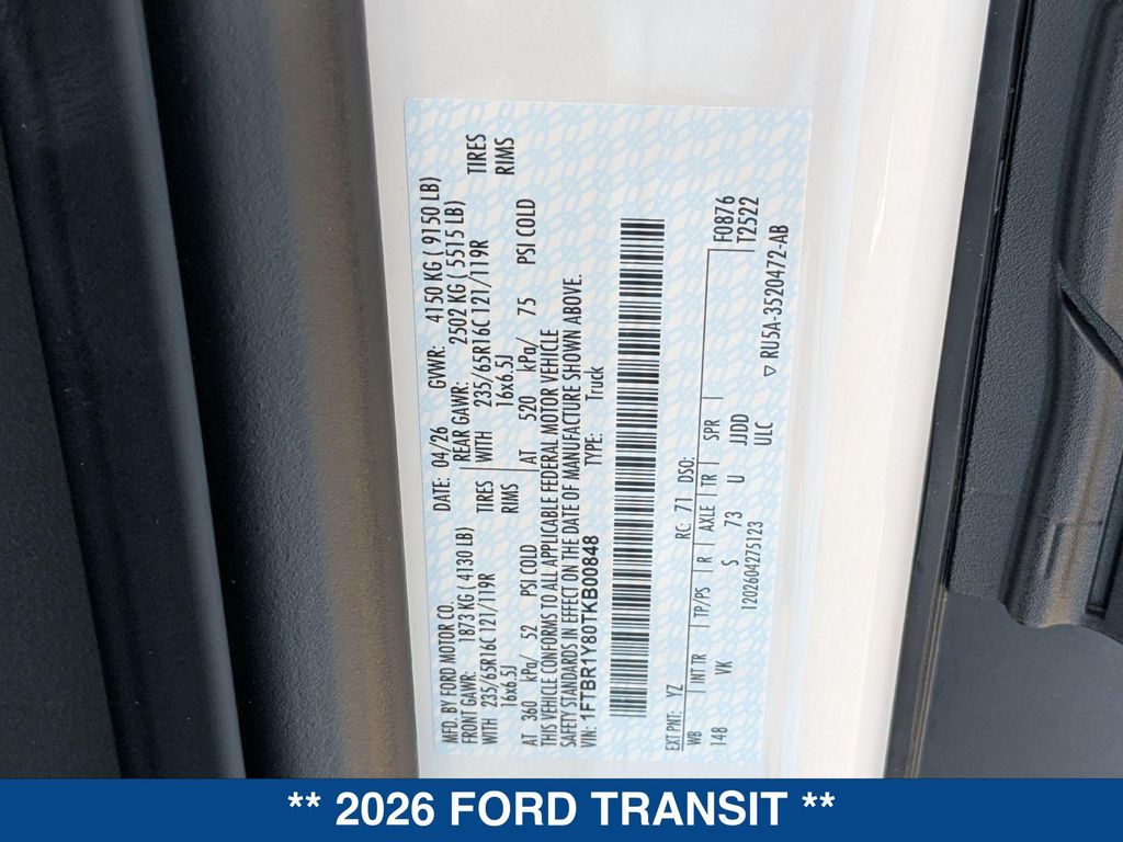 صورة مصغرة 20 لـ 2026 FORD TRANSIT-250 BASE