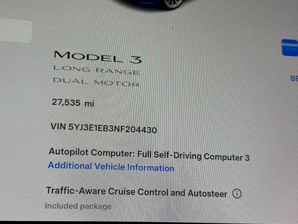 صورة مصغرة 25 لـ 2022 Tesla MODEL 3 LONG RANGE