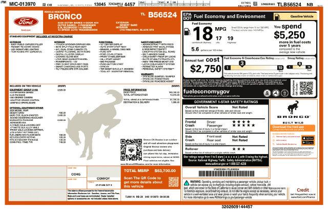New 2026 Ford Bronco Outer Banks