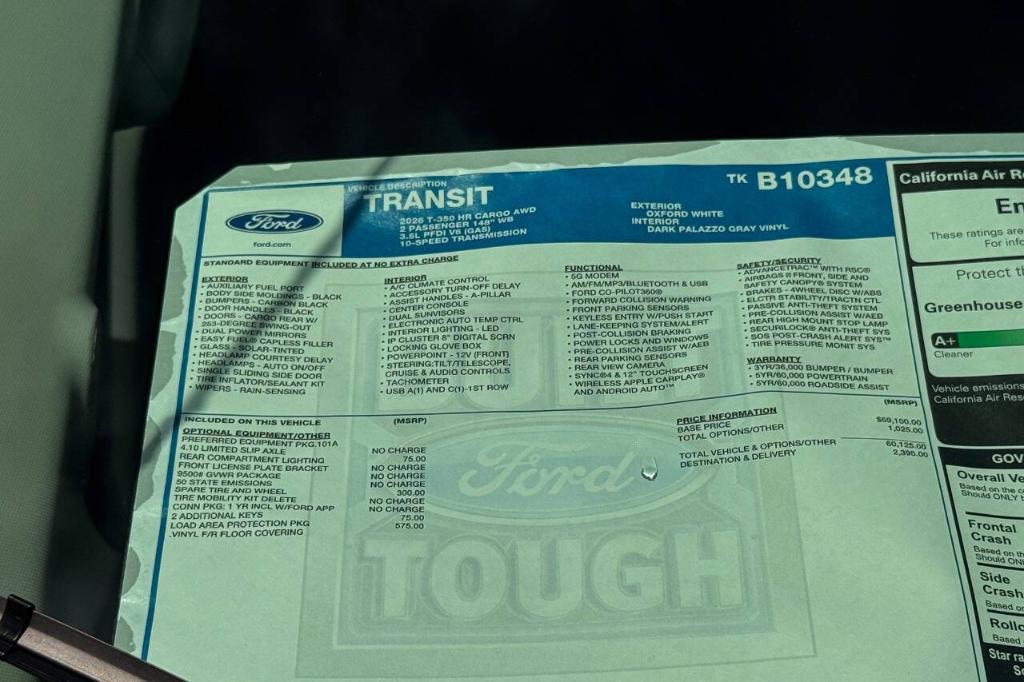 2026 FORD TRANSIT-350 BASE — фото 10