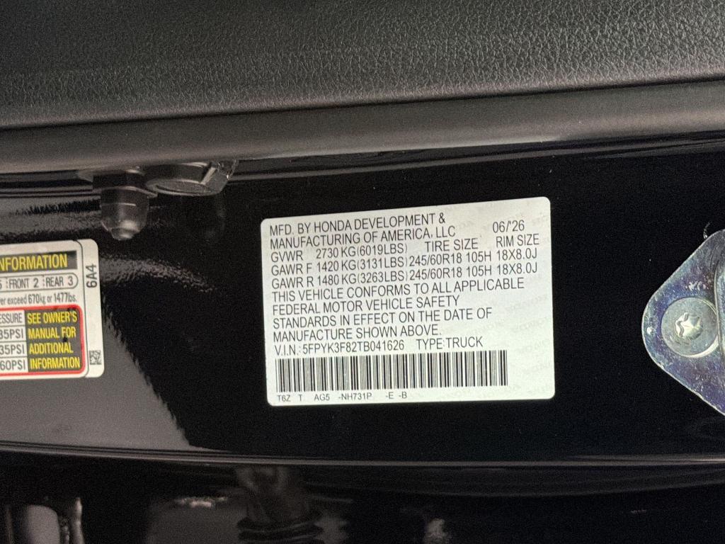 صورة مصغرة 26 لـ 2026 Honda RIDGELINE BLACK EDITION