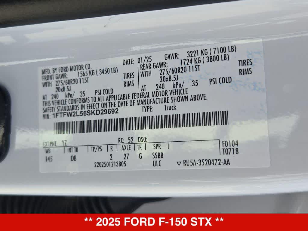 صورة مصغرة 34 لـ 2025 FORD F-150 STX