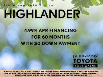 New 2026 Toyota Highlander Platinum