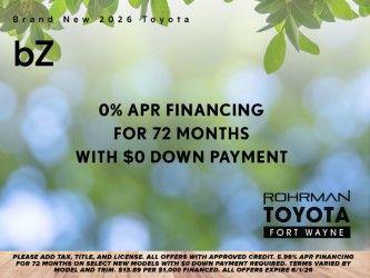 New 2026 Toyota bZ XLE