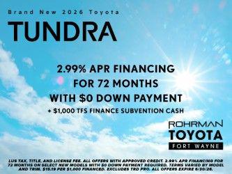 New 2026 Toyota Tundra SR5