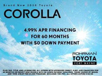 New 2026 Toyota Corolla SE