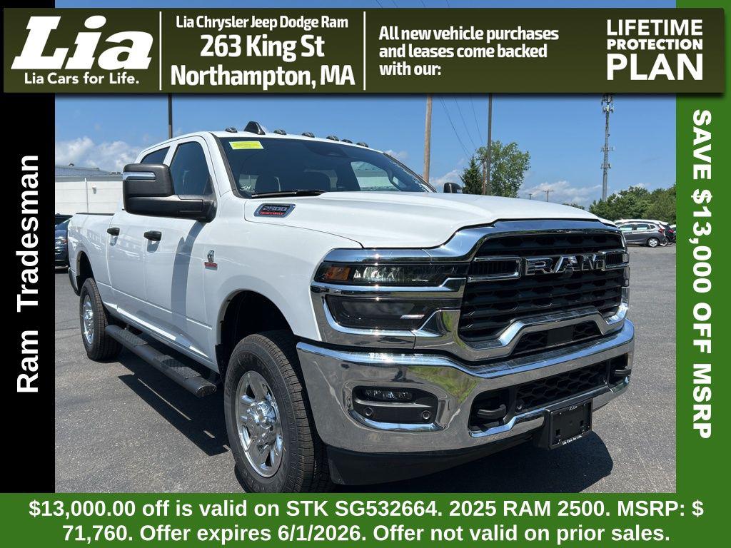 New 2025 RAM 2500 Tradesman Crew Cab 4x4 6'4' Box