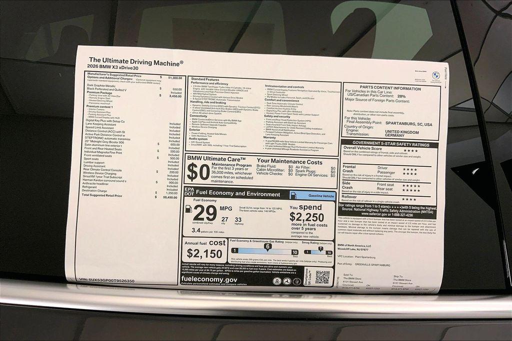 2026 BMW X3 30 XDRIVE thumbnail 12