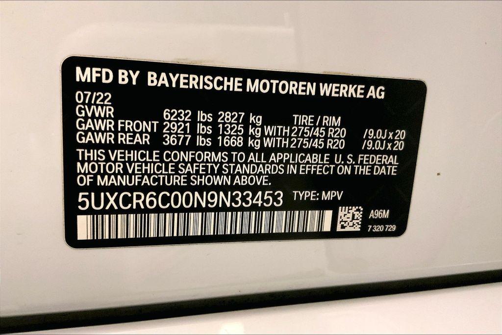 2022 BMW X5 XDRIVE40I — миниатюра 32