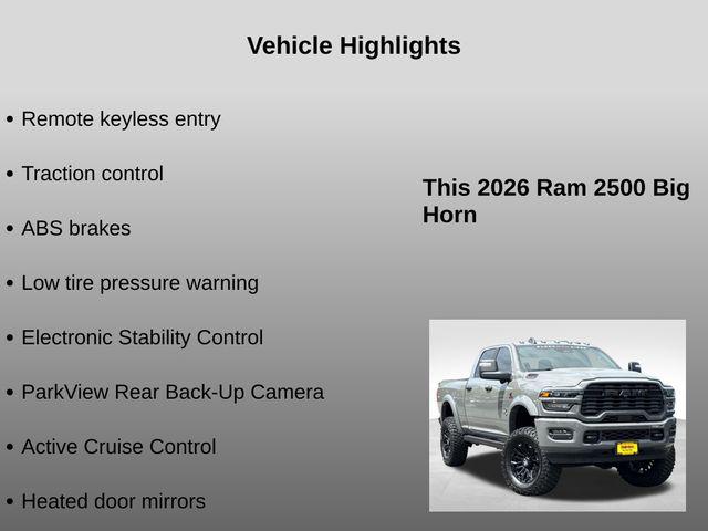 2026 RAM 2500 BIG HORN CREW CAB 4X4 6'4' BOX — фото 5