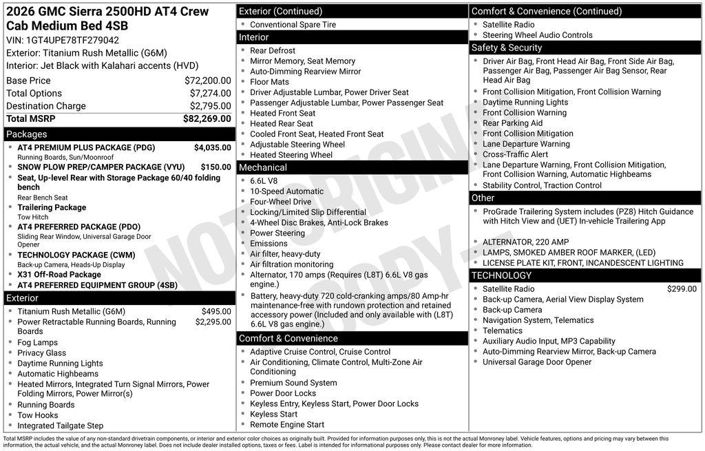 New 2026 GMC Sierra 2500 AT4