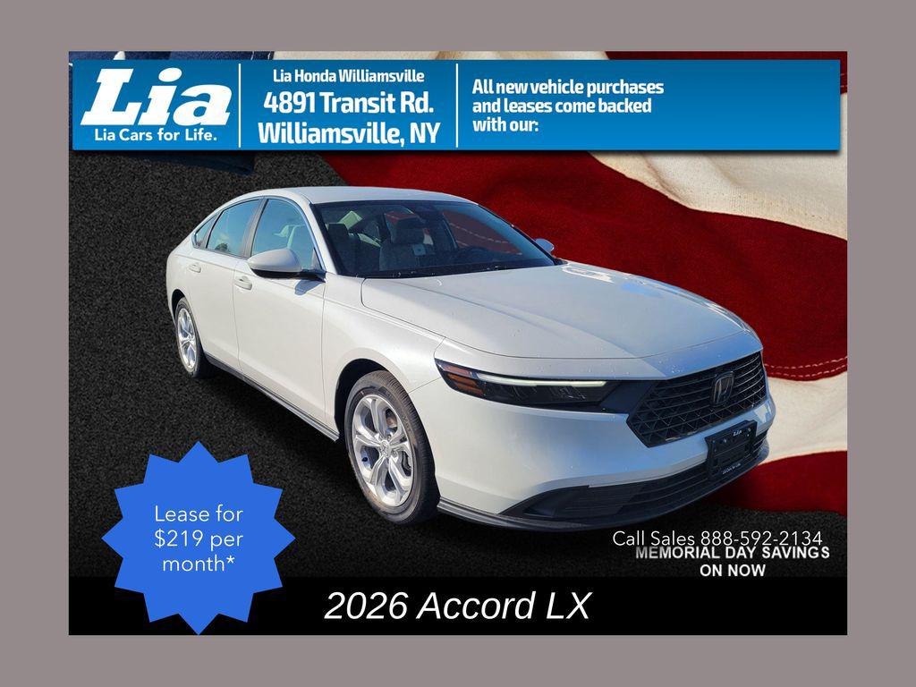 New 2026 Honda Accord LX 1.5T