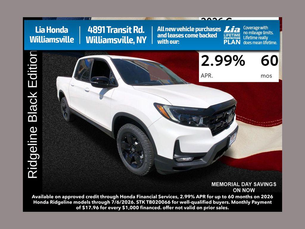 New 2026 Honda Ridgeline Black