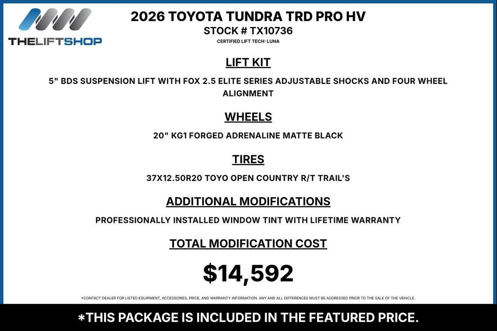 2026 Toyota TUNDRA HYBRID TRD PRO 照片 2