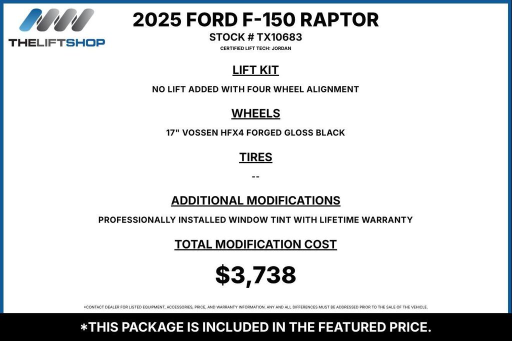 صورة 1 لـ 2025 FORD F-150 RAPTOR