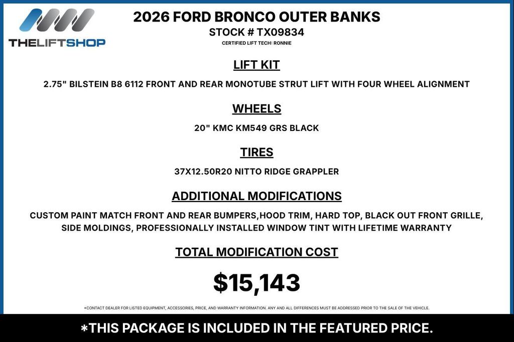 صورة 2 لـ 2026 FORD BRONCO OUTER BANKS