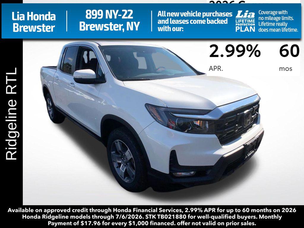 New 2026 Honda Ridgeline RTL
