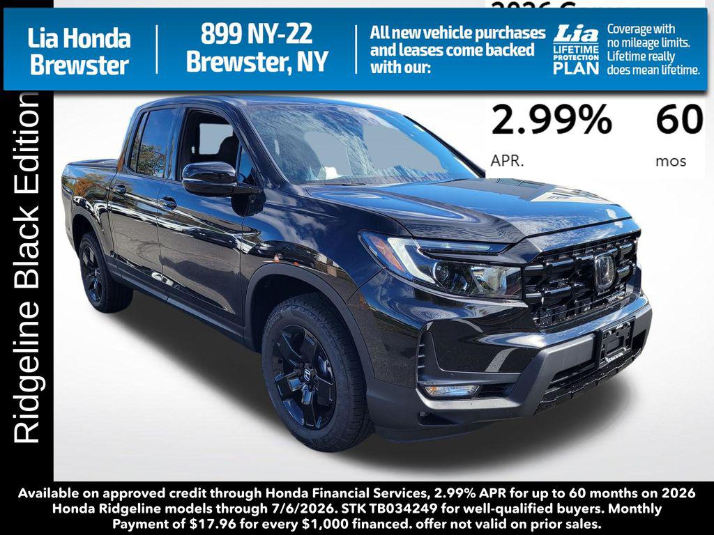 New 2026 Honda Ridgeline Black