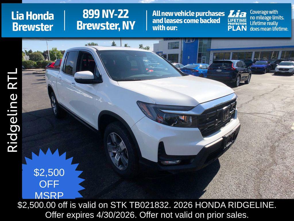 New 2026 Honda Ridgeline RTL