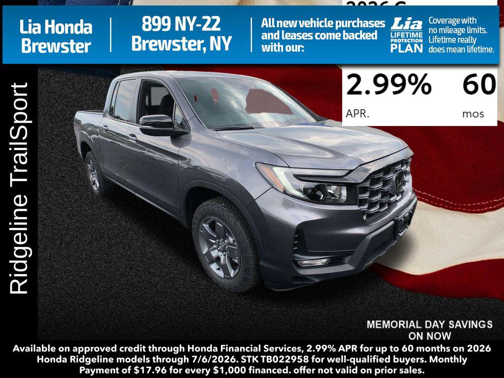 New 2026 Honda Ridgeline TrailSport
