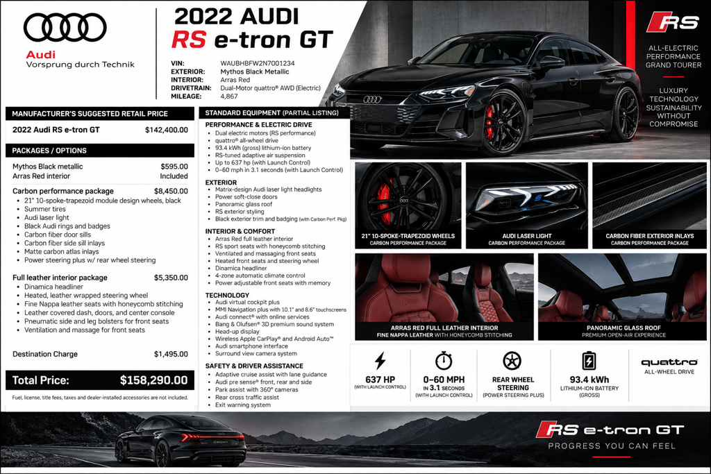 صورة 2 لـ 2022 AUDI RS E-TRON GT BASE