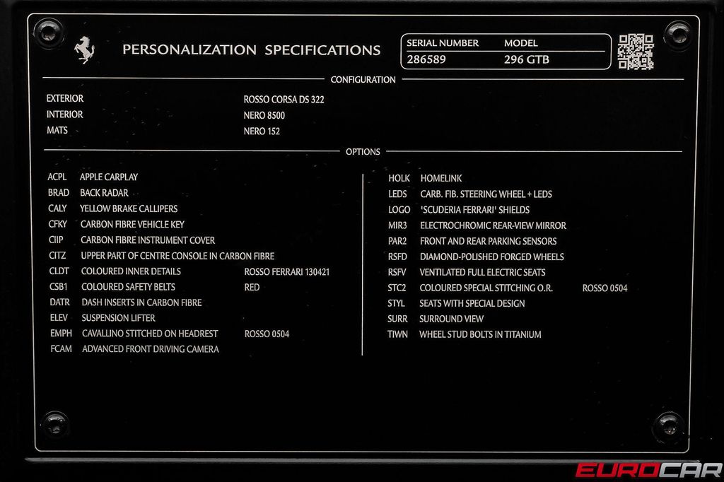 2022 Ferrari 296 GTB BASE 缩略图 11