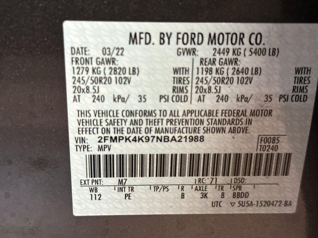 2022 FORD EDGE TITANIUM 缩略图 28