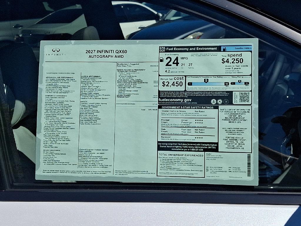 2027 Infiniti QX60 AUTOGRAPH — миниатюра 19