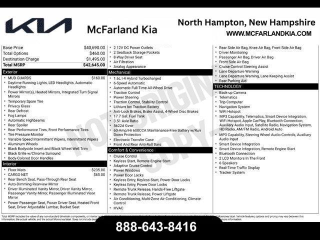 New 2026 Kia Sorento Hybrid EX