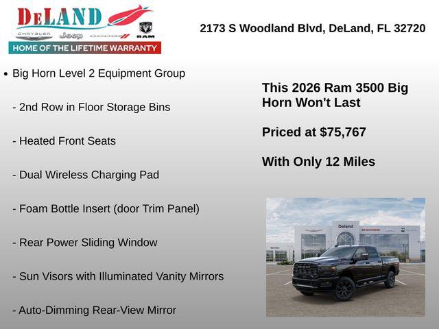 2026 RAM 3500 BIG HORN CREW CAB 4X4 6'4' BOX 照片 6
