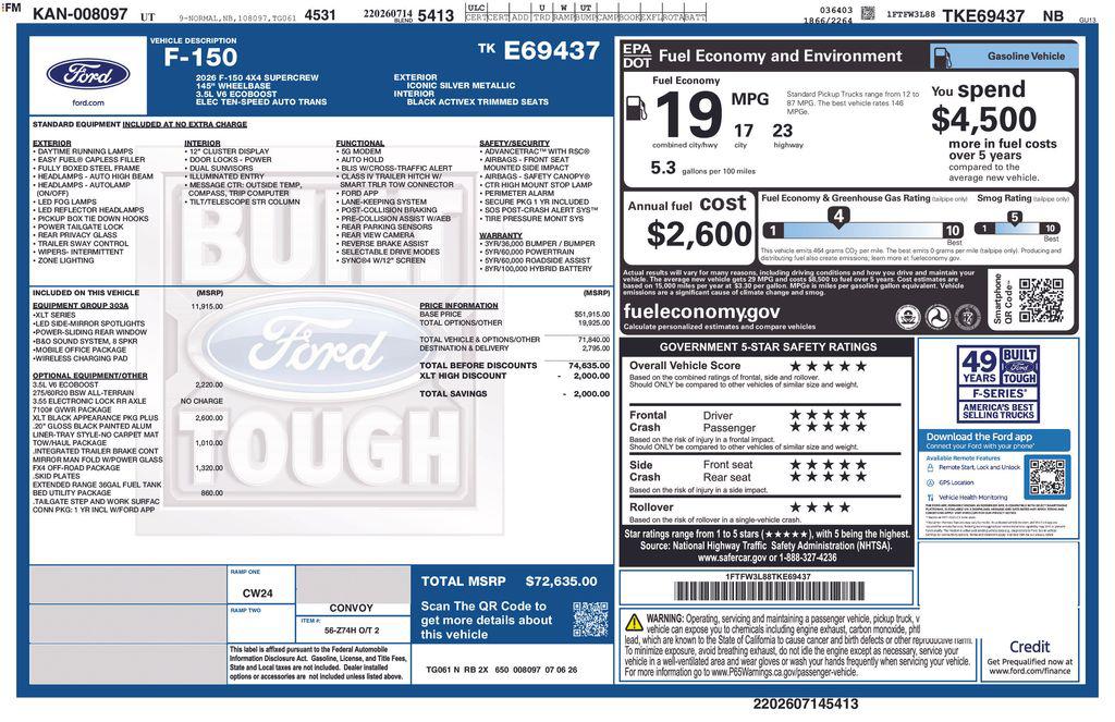 New 2026 Ford F-150 XLT