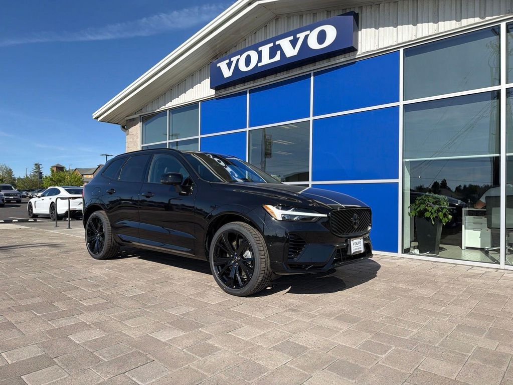 New 2026 Volvo XC60 Plug-In Hybrid Black Edition Ultra, T8 AWD Electric/Gasoline, Dark