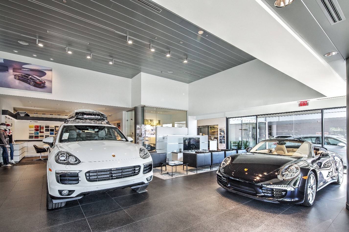 Porsche Dealer Showroom in Los Angeles