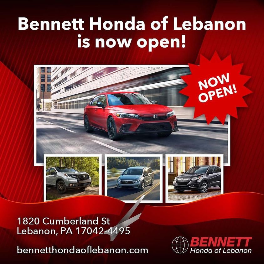 Bennett Honda of Lebanon Lebanon PA Cars