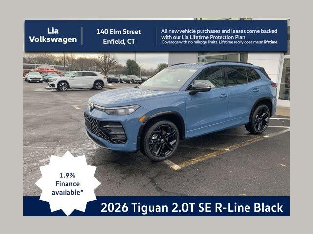 New 2026 Volkswagen Tiguan 2.0T SE R-Line Black