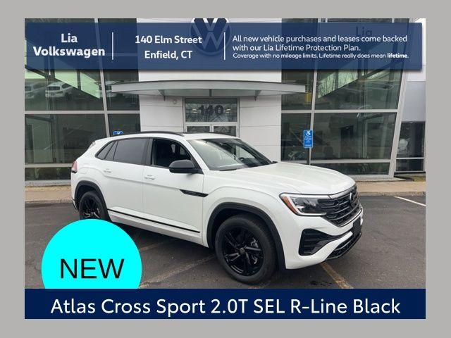 New 2026 Volkswagen Atlas Cross Sport 2.0T SEL R-Line Black