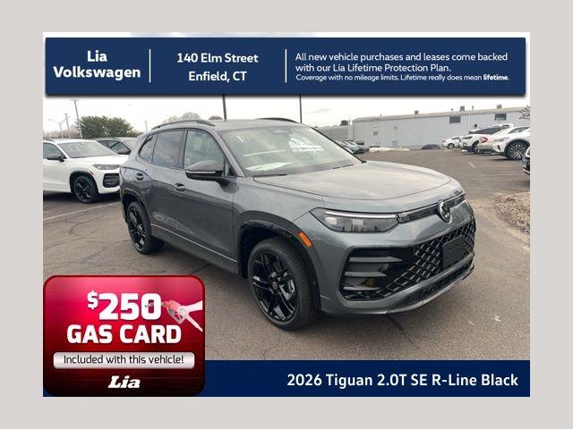 New 2026 Volkswagen Tiguan 2.0T SE R-Line Black