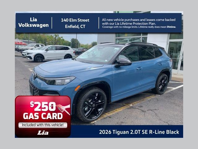 New 2026 Volkswagen Tiguan 2.0T SE R-Line Black
