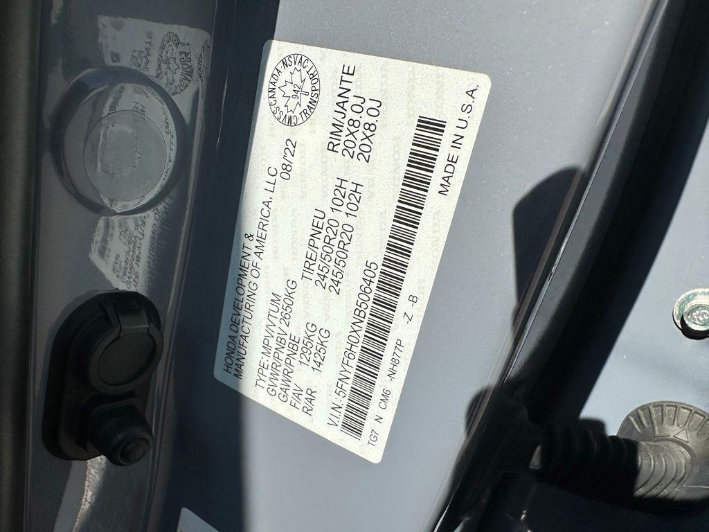 2022 Honda PILOT AWD ELITE 照片 9