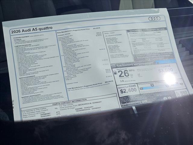 صورة مصغرة 18 لـ 2026 AUDI A5 PREMIUM PLUS TFSI QUATTRO S TRONIC