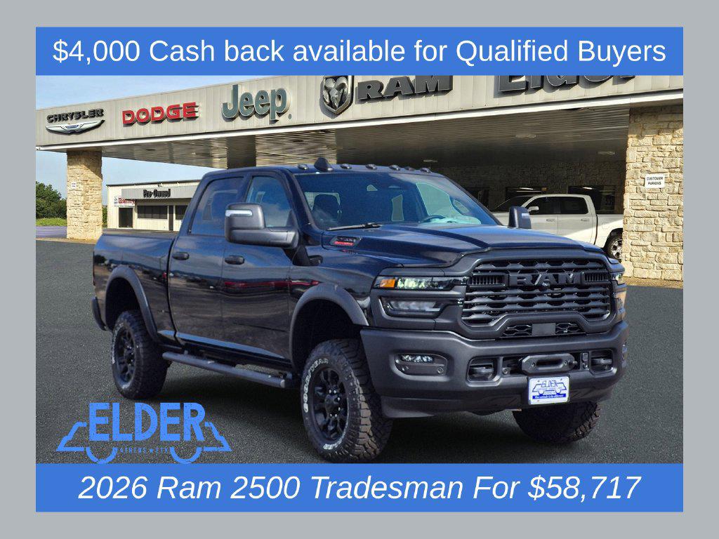 New 2026 RAM 2500 Tradesman Crew Cab 4x4 6'4' Box
