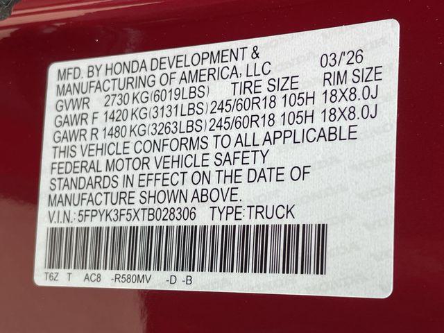صورة مصغرة 26 لـ 2026 Honda RIDGELINE RTL