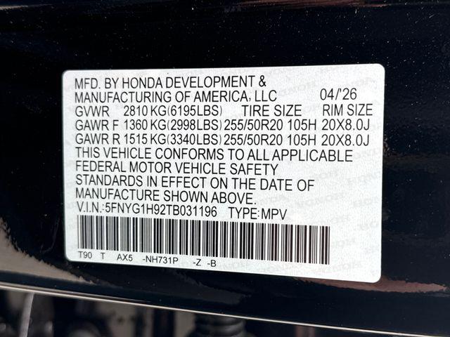 2026 Honda PILOT BLACK EDITION 缩略图 19