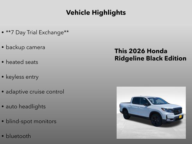2026 Honda RIDGELINE BLACK — фото 5